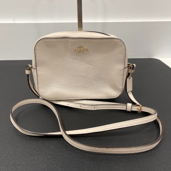 Coach Mini Pebble Leather Chalk Camera Bag (JB1137) - Picture 1 of 9